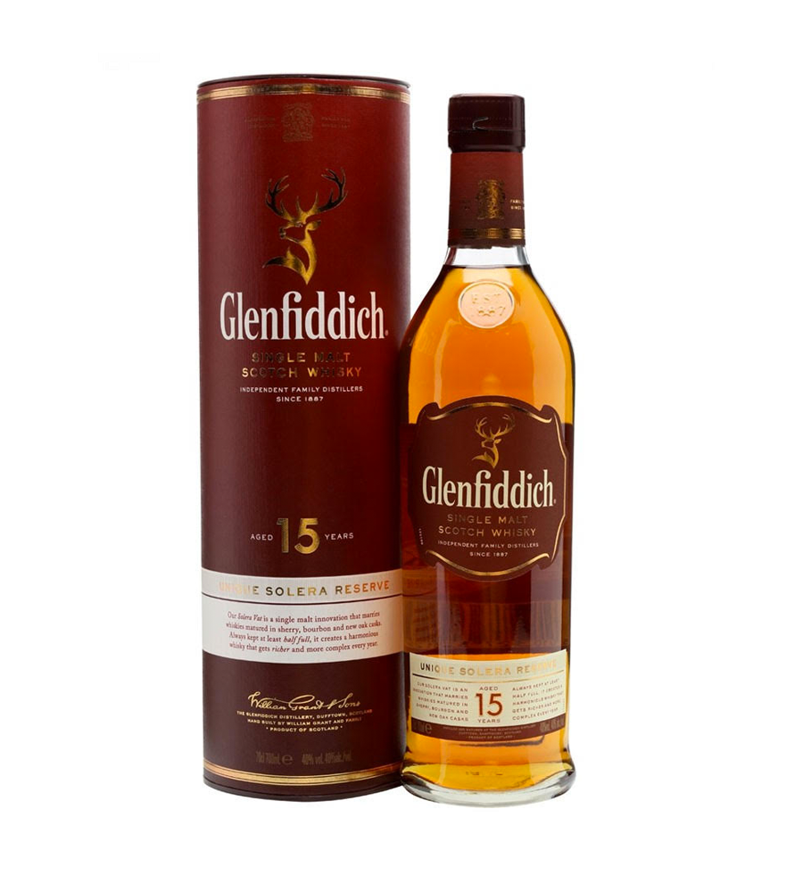 Whisky Glenfiddich 15 Year Old, 70cl Escócia