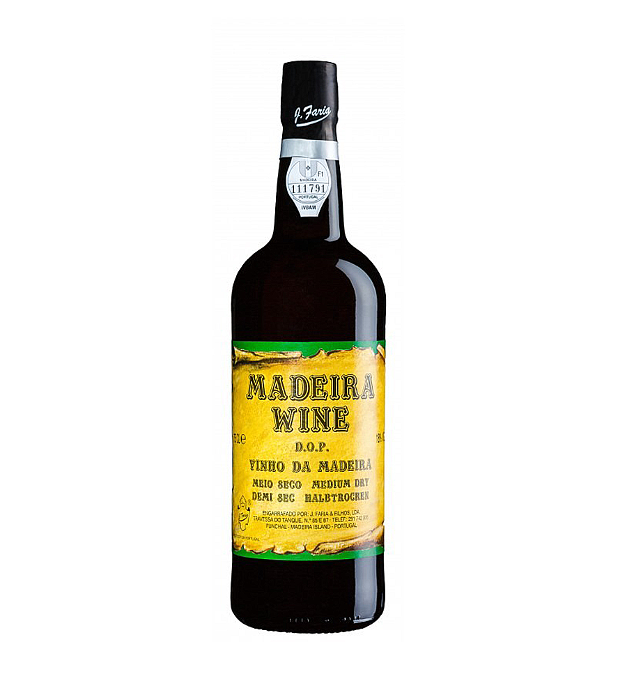 Vinho Madeira J. Faria Meio Seco 3 Anos, 75cl Madeira