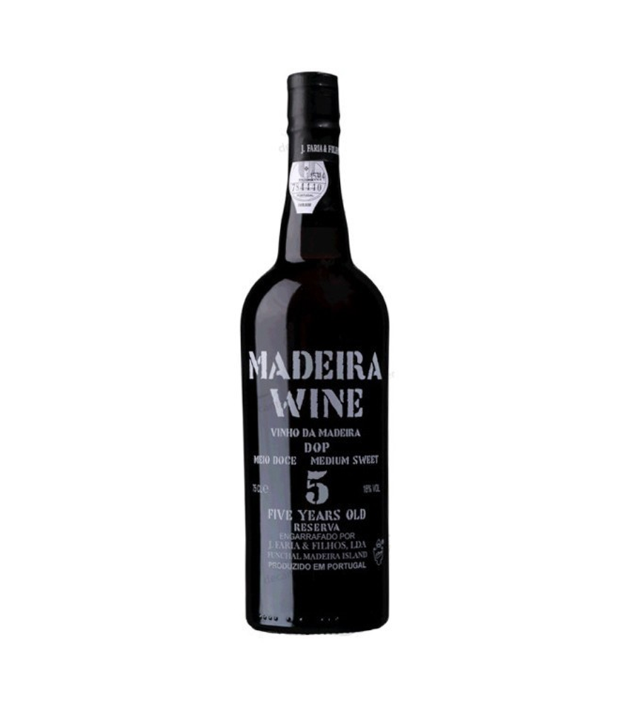 Vinho Madeira J. Faria Meio Doce 5 Anos, 75cl Madeira